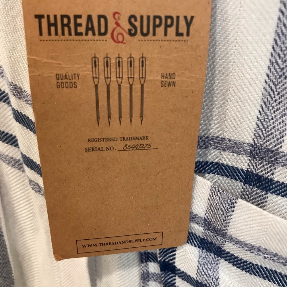 Thread & Supply Flannel Top. NWT. XS - Picture 6 of 7